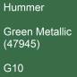 Preview: Hummer, Green Metallic (47945), G10.